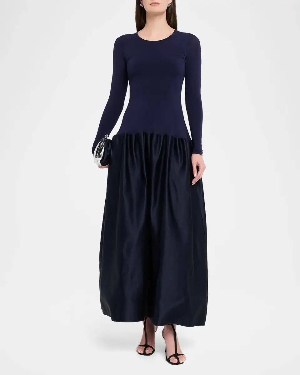 FFORME Catrin Drop-Waist Duchesse Satin Maxi Dress | Thumbnail 2 FFORME Catrin Drop-Waist Duchesse Satin Maxi Dress | Thumbnail 2