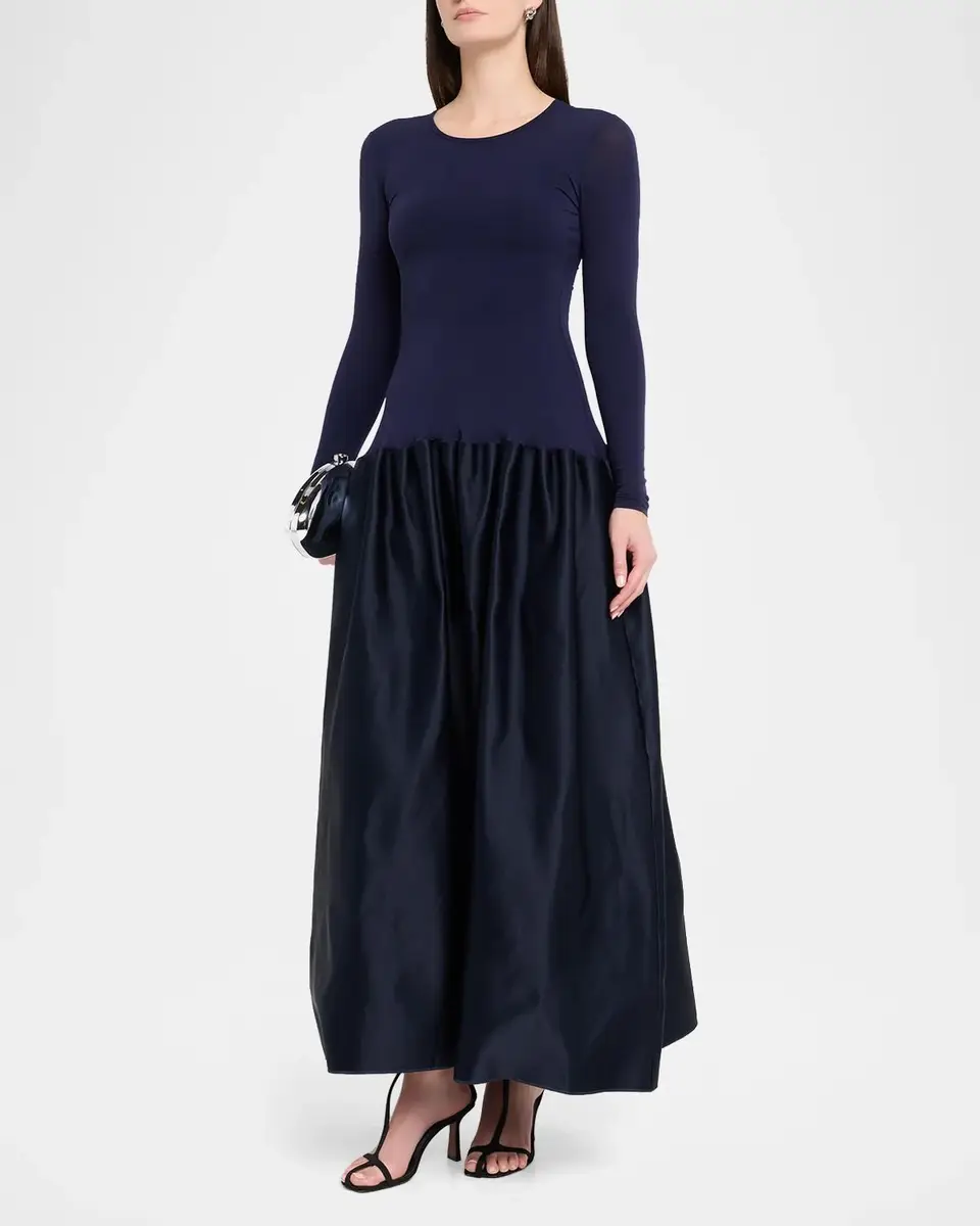 FFORME Catrin Drop-Waist Duchesse Satin Maxi Dress | Thumbnail 4 FFORME Catrin Drop-Waist Duchesse Satin Maxi Dress | Thumbnail 4