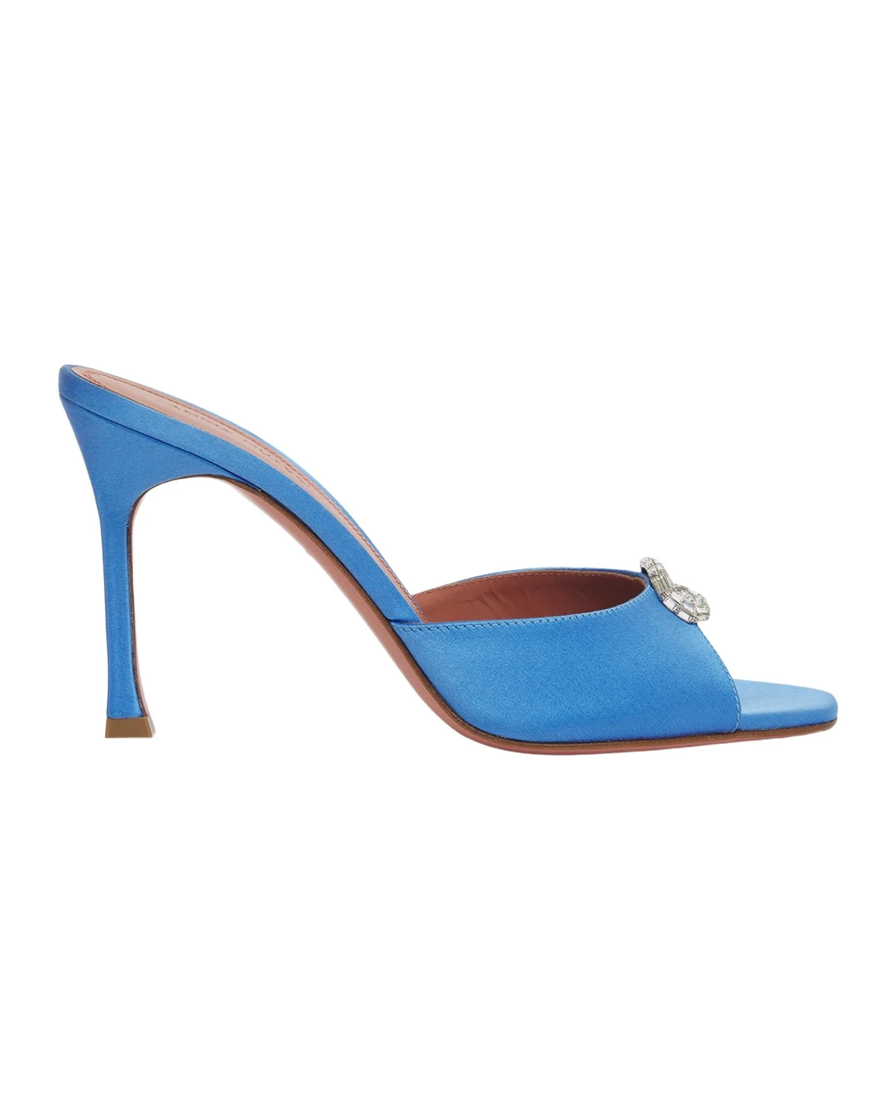 Amina Muaddi Camelia 95MM Crystal-Embellished Satin Sandals
