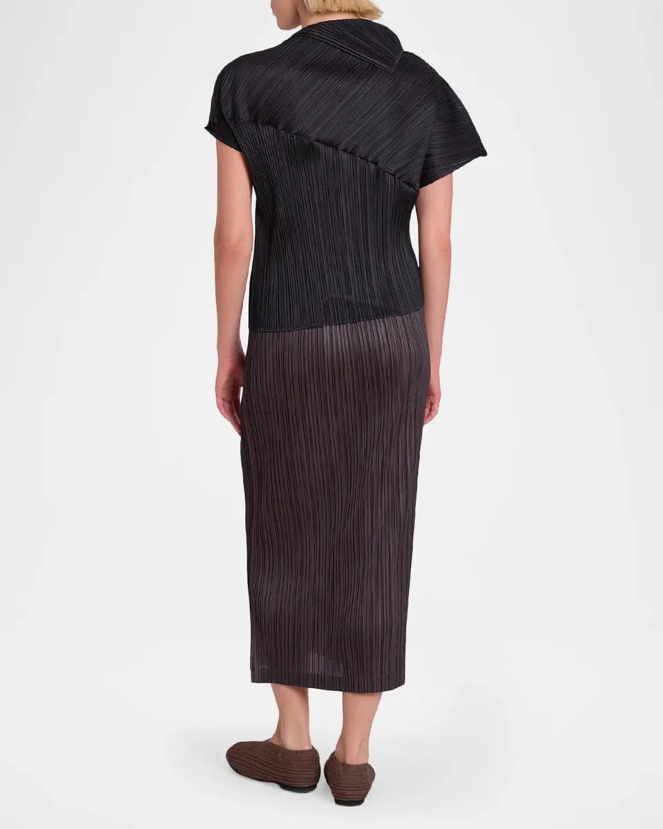 Issey Miyake Leap Pleated Sculptural Short-Sleeve Top | Thumbnail 3 Issey Miyake Leap Pleated Sculptural Short-Sleeve Top | Thumbnail 3