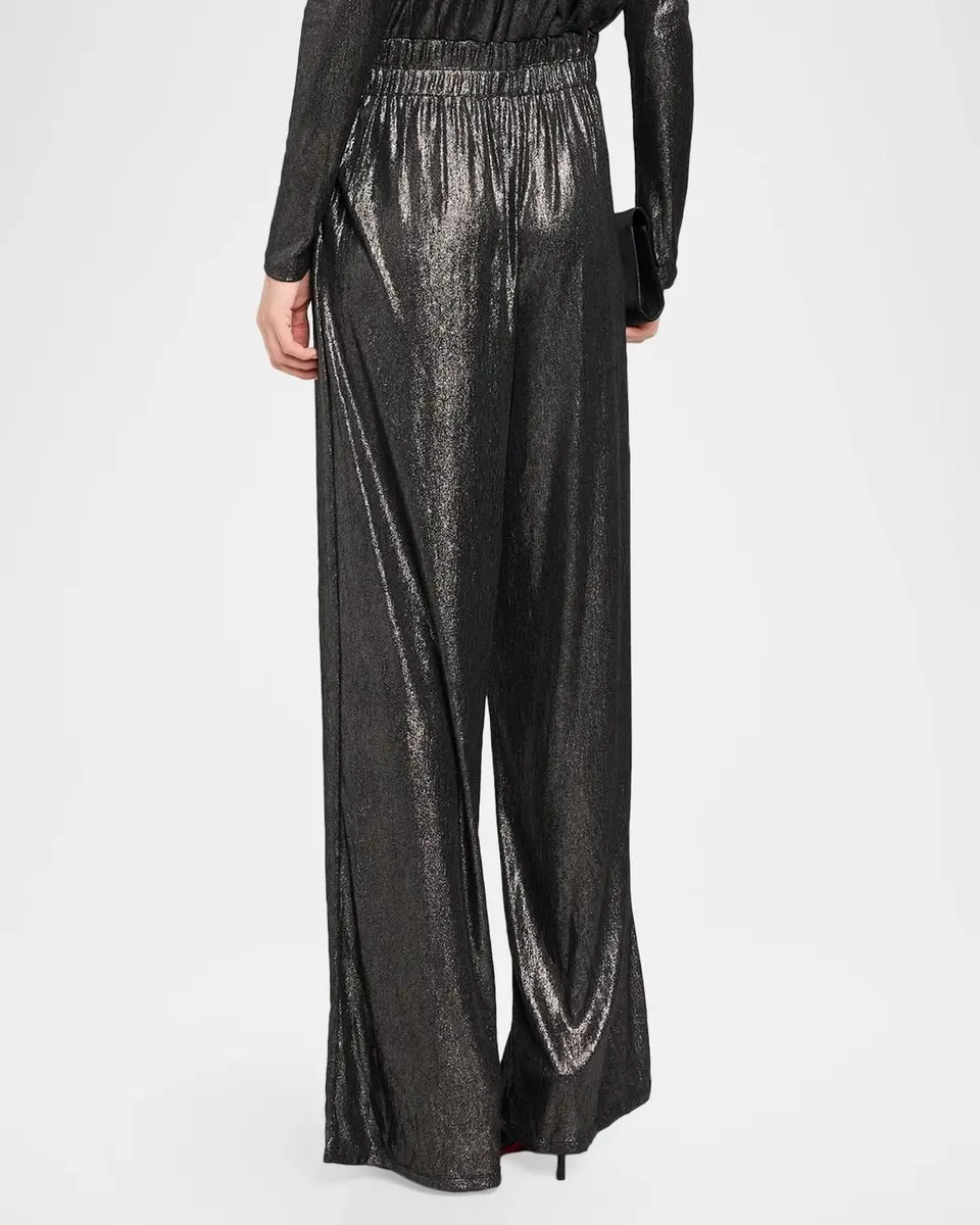 Ramy Brook Eden Draped Metallic Jumpsuit | Thumbnail 3