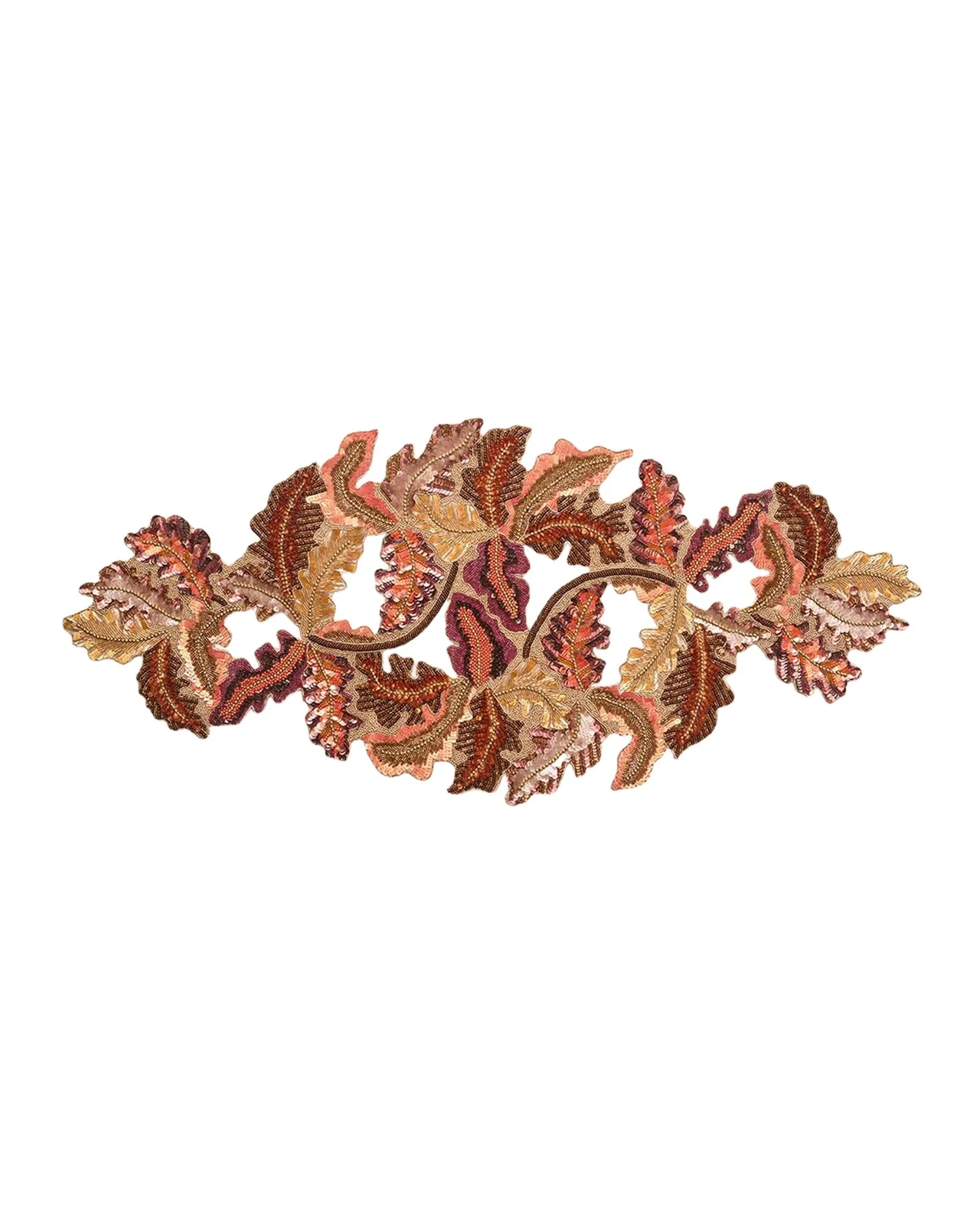 Kim Seybert Autumn Leaves Embellished Table Runner