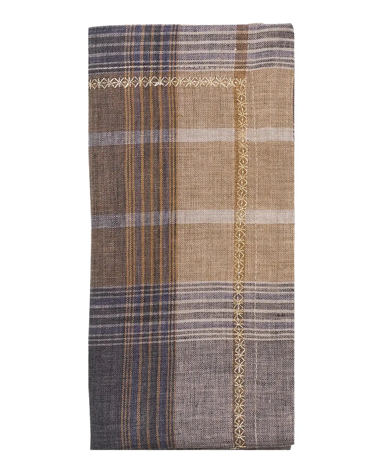 Kim Seybert Henley Embroidered Plaid Napkin