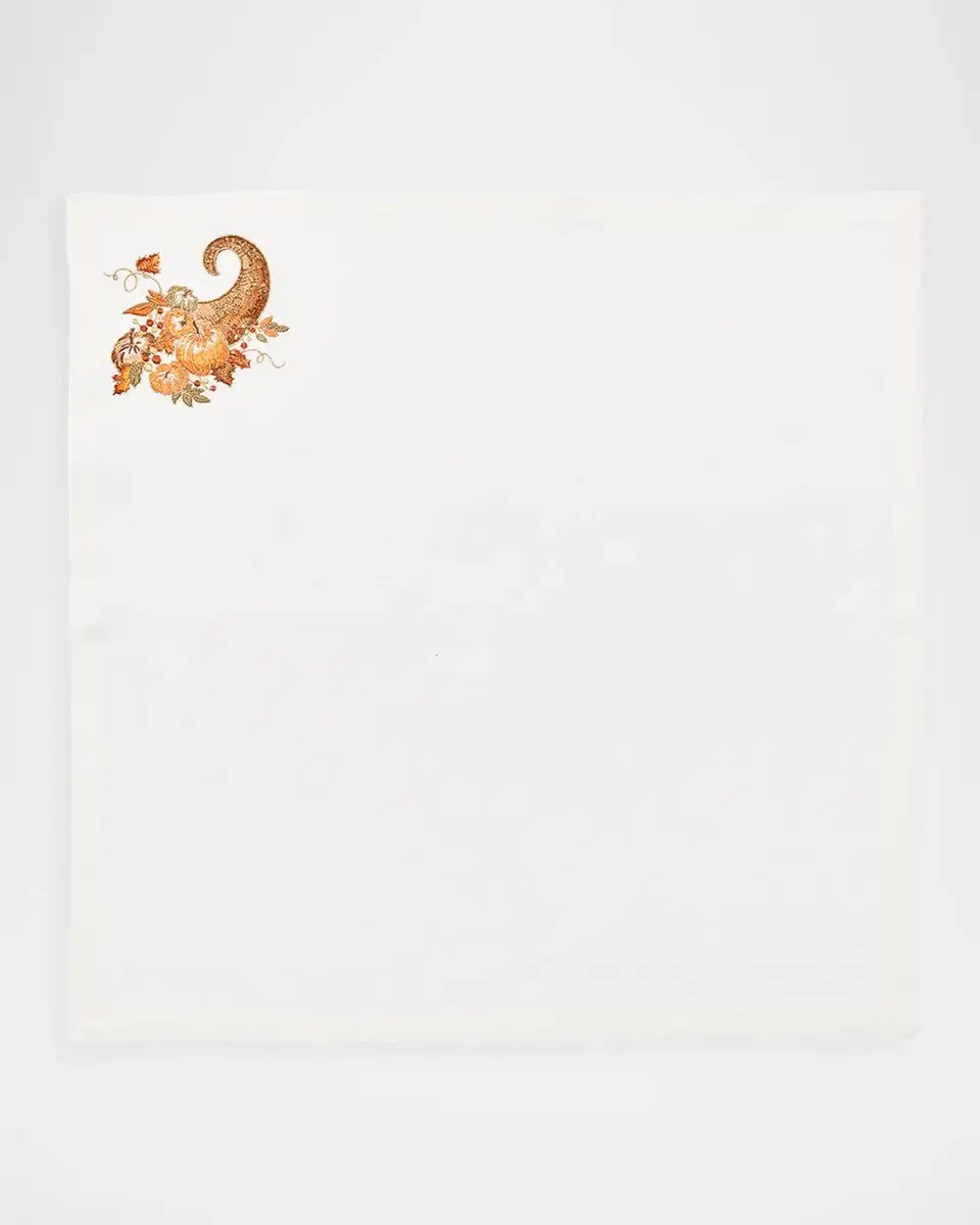 Kim Seybert Floral-Embroidered Cotton-Blend Napkin | Thumbnail 2 Kim Seybert Floral-Embroidered Cotton-Blend Napkin | Thumbnail 2