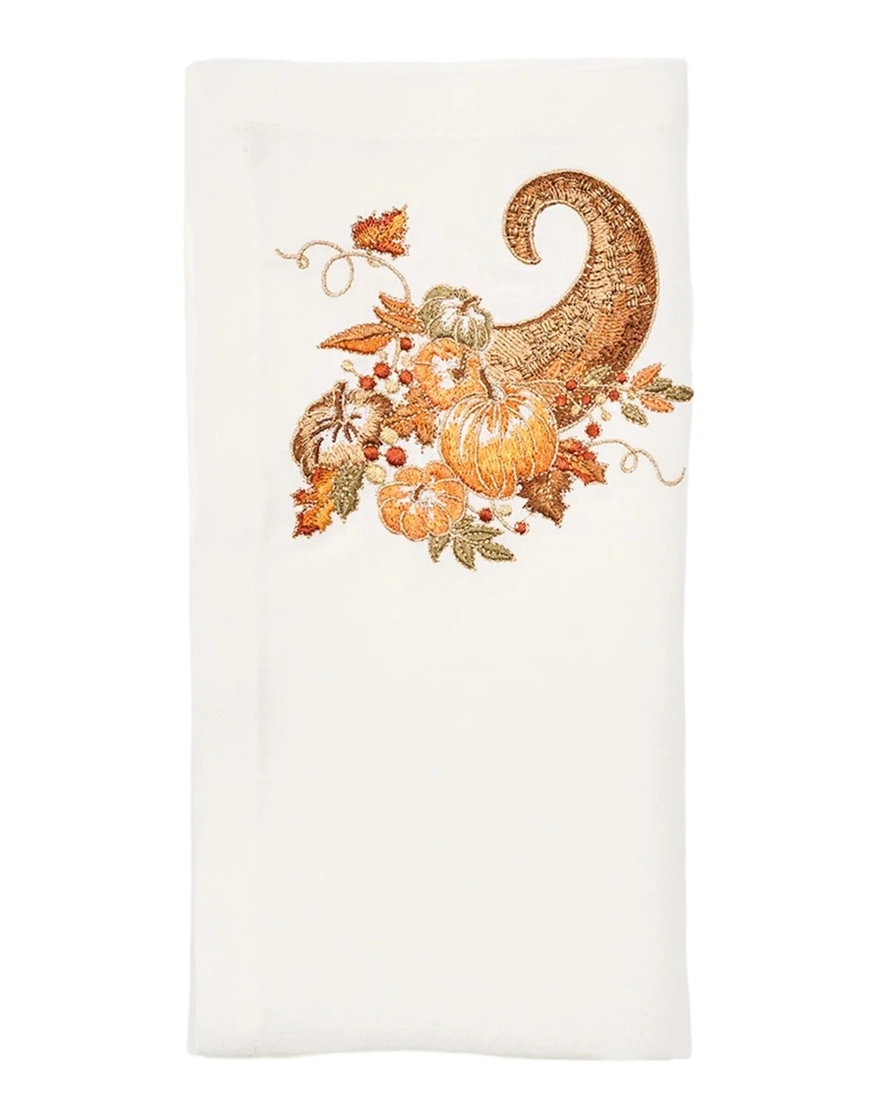Kim Seybert Floral-Embroidered Cotton-Blend Napkin