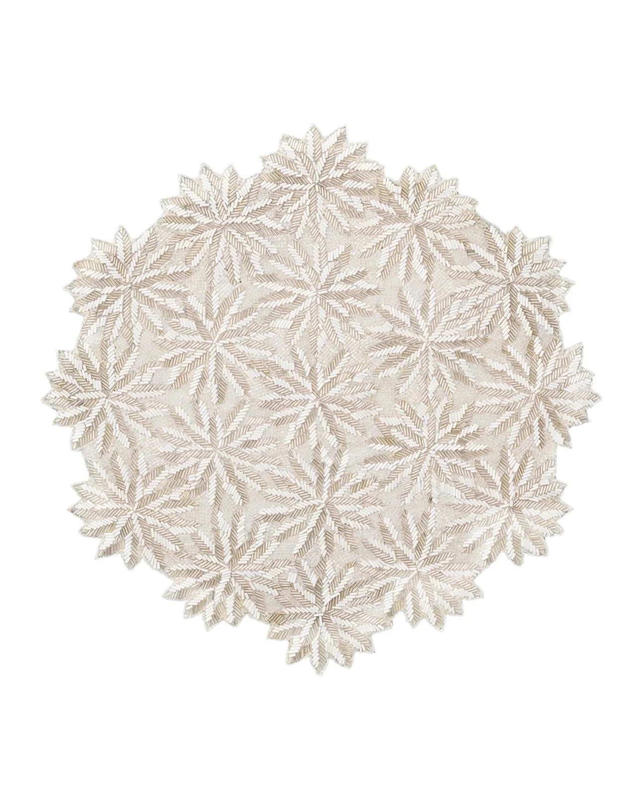Kim Seybert Winter Lace Beaded Placemat