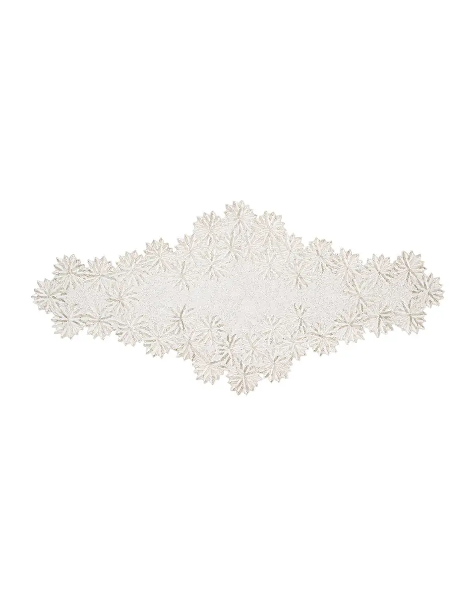 Kim Seybert Winter Lace Beaded Table Runner, 21" x 44" | Thumbnail 3 Kim Seybert Winter Lace Beaded Table Runner, 21" x 44" | Thumbnail 3