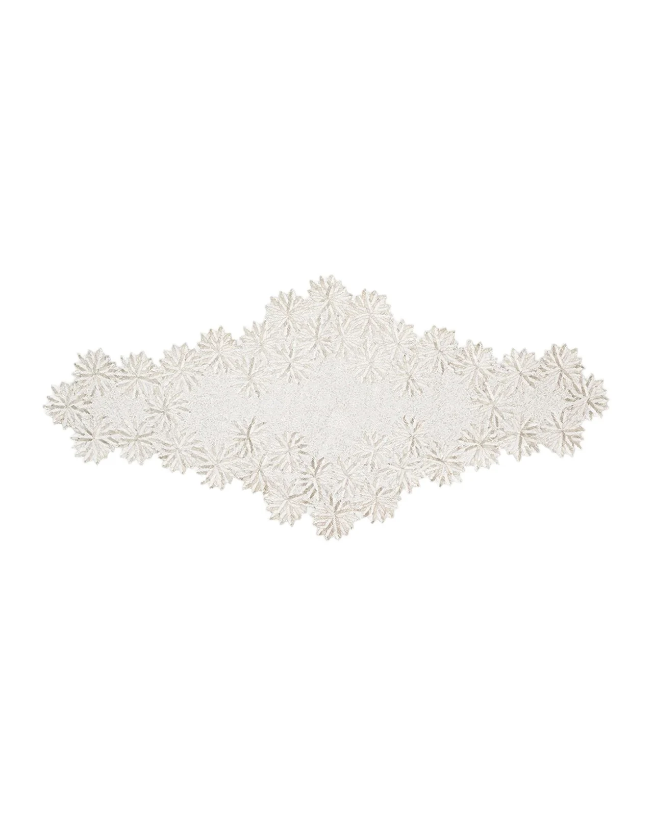 Kim Seybert Winter Lace Beaded Table Runner, 21" x 44"