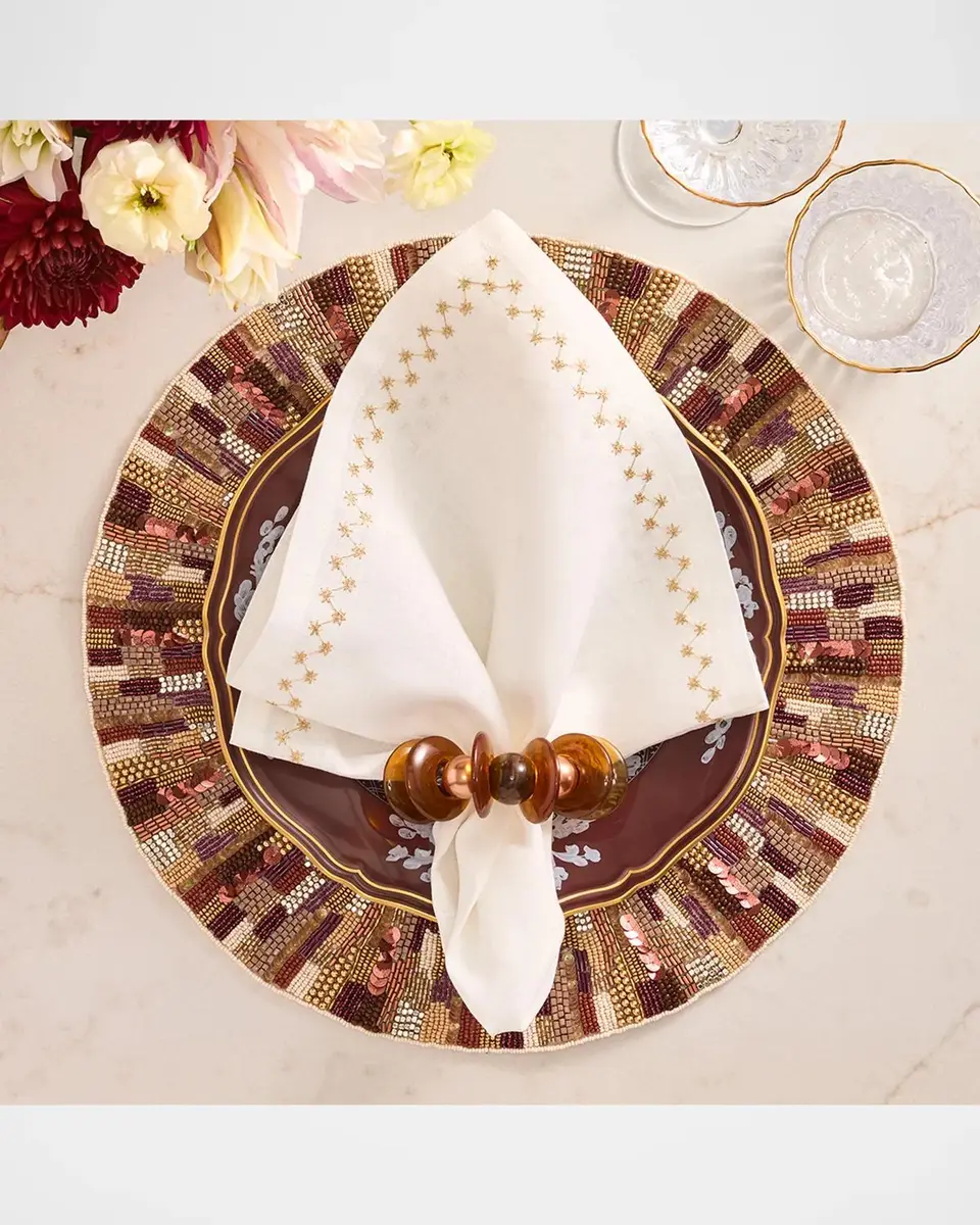 Kim Seybert Tortoise Calypso Napkin Ring | Thumbnail 3 Kim Seybert Tortoise Calypso Napkin Ring | Thumbnail 3