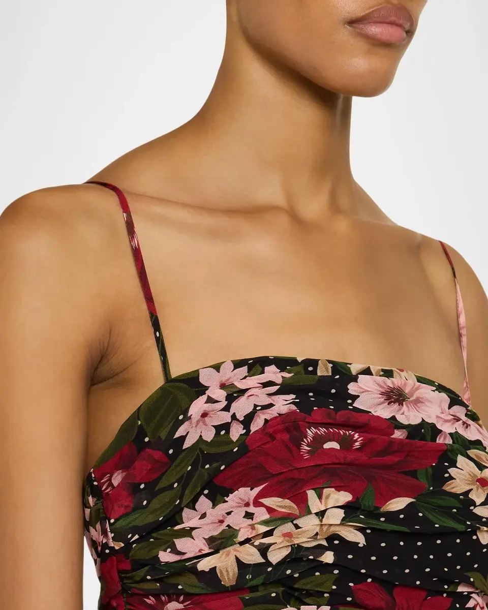 Ungaro Sybil Floral Polka Dot Draped Maxi Dress | Thumbnail 5 Ungaro Sybil Floral Polka Dot Draped Maxi Dress | Thumbnail 5
