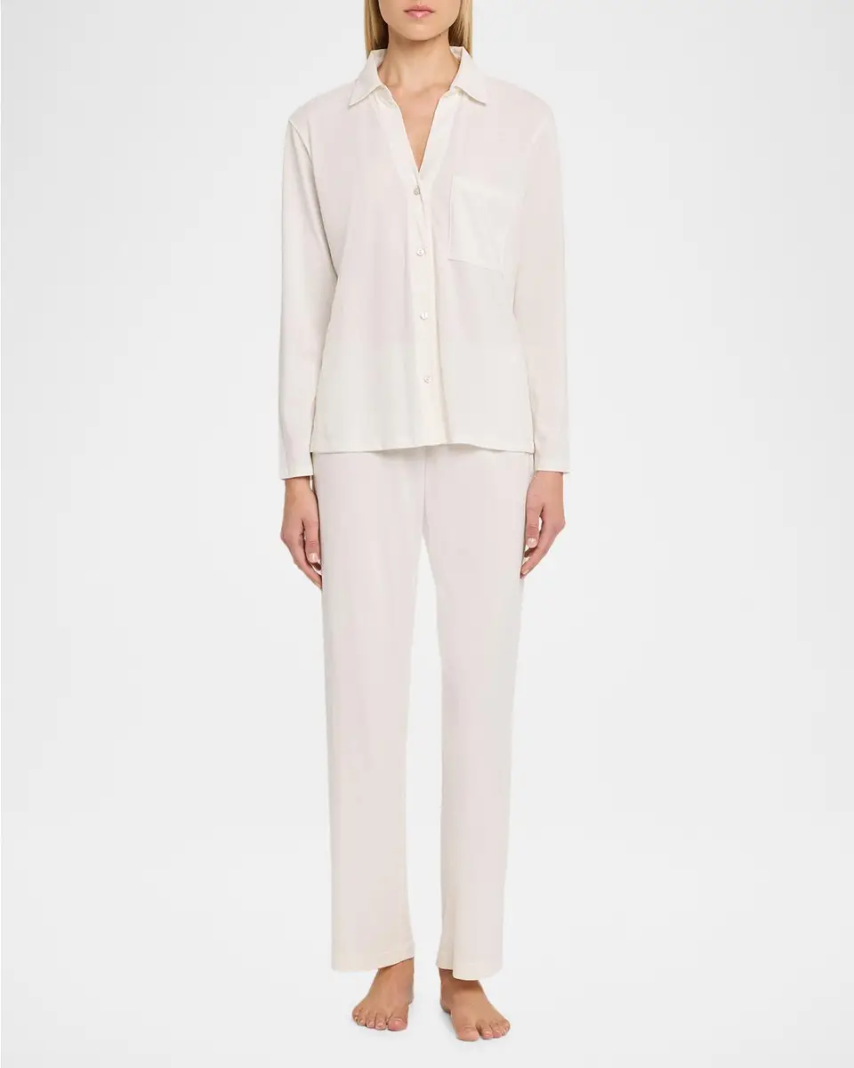 Eberjey Long Pima Cotton Pajama Set | Thumbnail 2