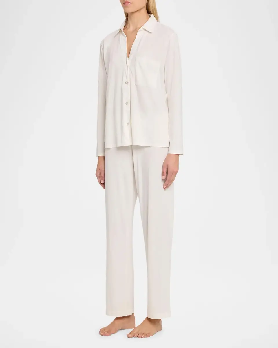 Eberjey Long Pima Cotton Pajama Set | Thumbnail 4