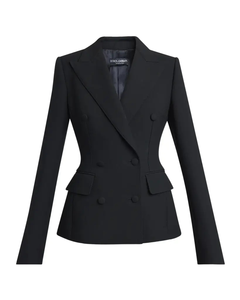 Dolce & Gabbana Double Crepe Slim Double-Breasted Jacket