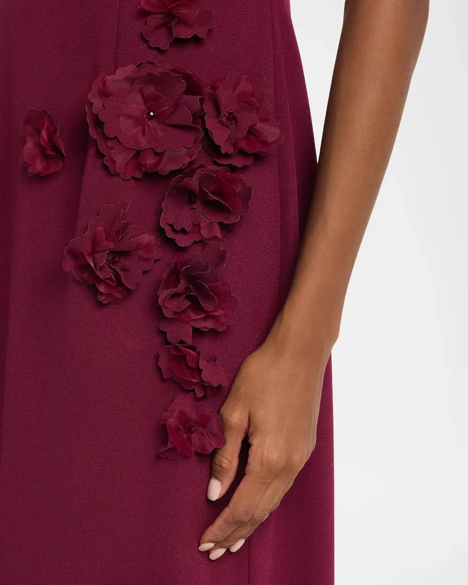 Rene Ruiz Collection Strapless Floral Applique Trumpet Gown | Thumbnail 5 Rene Ruiz Collection Strapless Floral Applique Trumpet Gown | Thumbnail 5