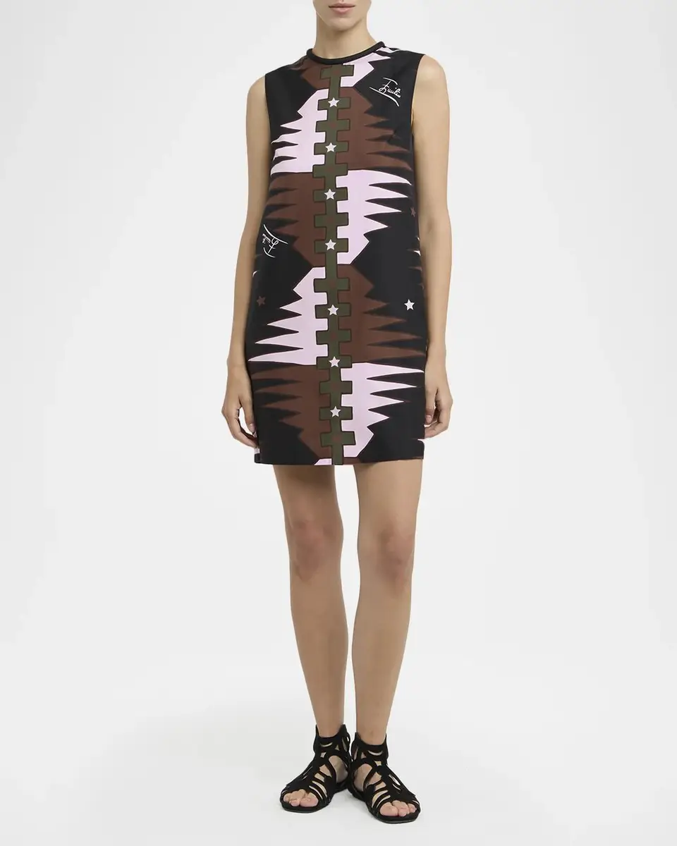 PUCCI Silk Twill Shift Mini Dress | Thumbnail 2 PUCCI Silk Twill Shift Mini Dress | Thumbnail 2