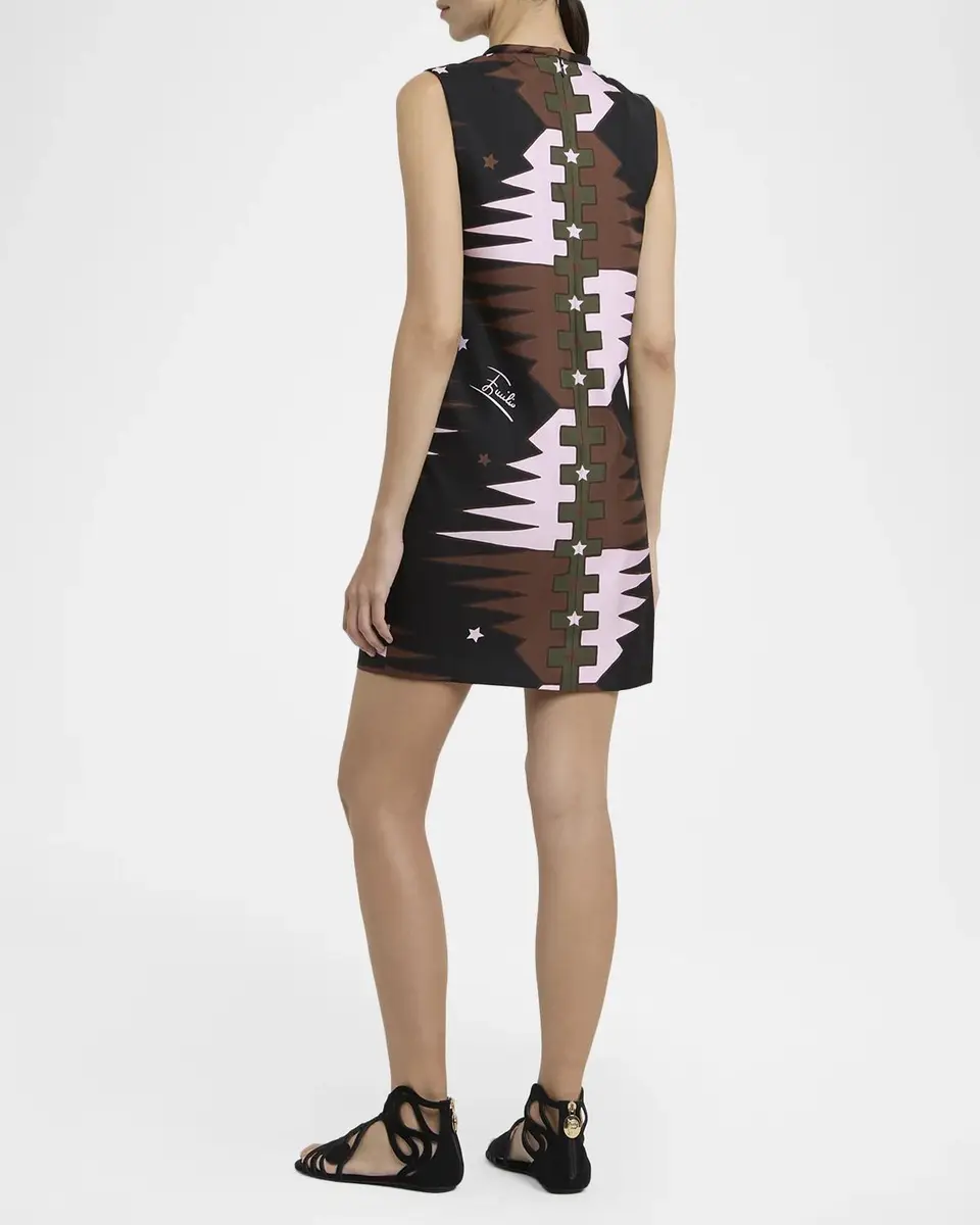 PUCCI Silk Twill Shift Mini Dress | Thumbnail 3 PUCCI Silk Twill Shift Mini Dress | Thumbnail 3