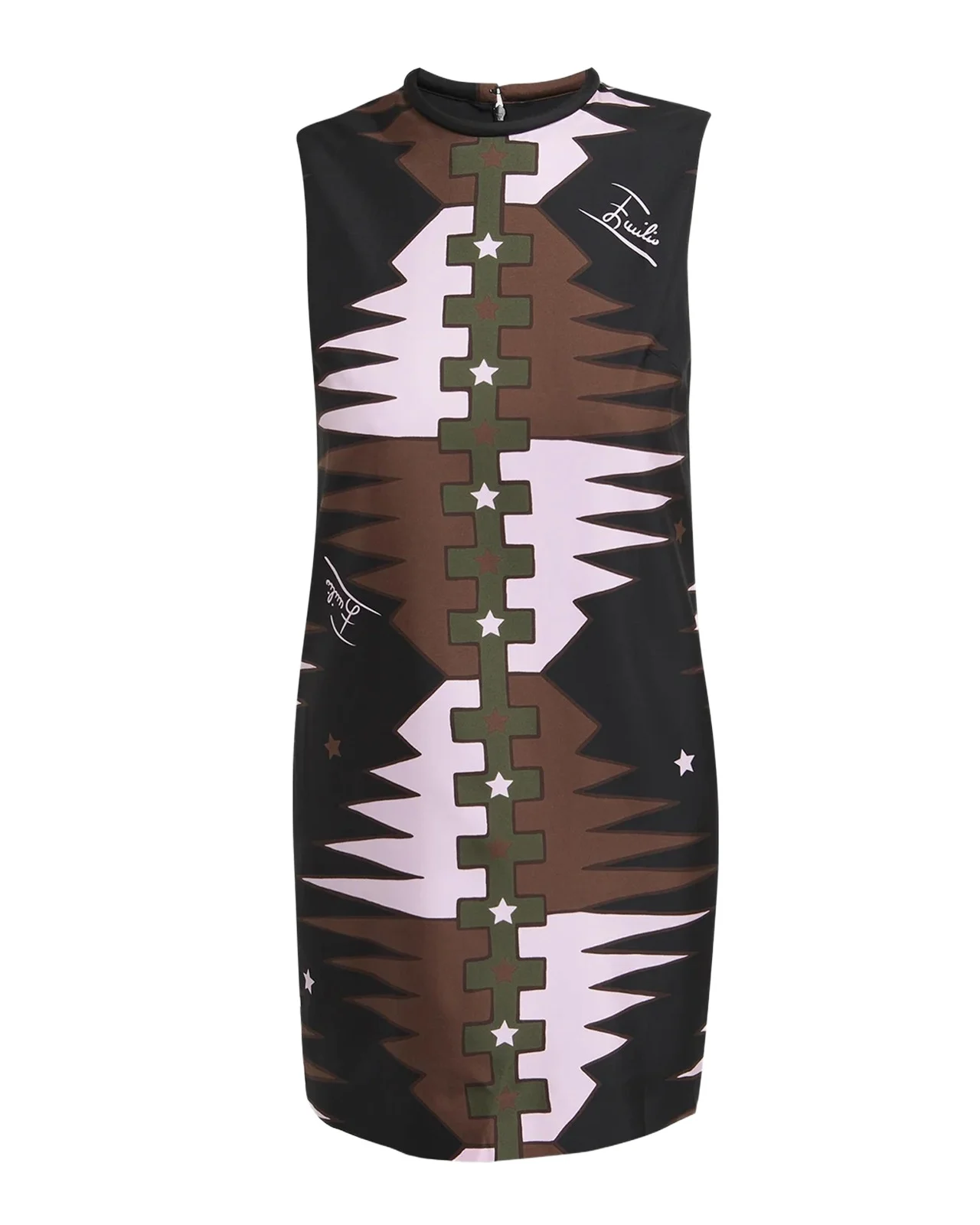 PUCCI Silk Twill Shift Mini Dress