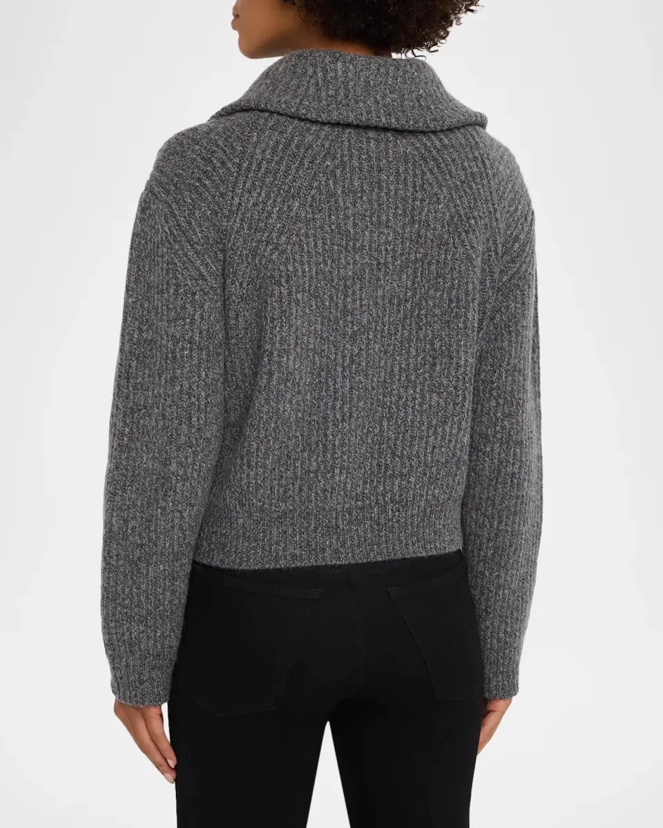 Vince Rib-Knit Wool-Cashmere Sweater | Thumbnail 3 Vince Rib-Knit Wool-Cashmere Sweater | Thumbnail 3