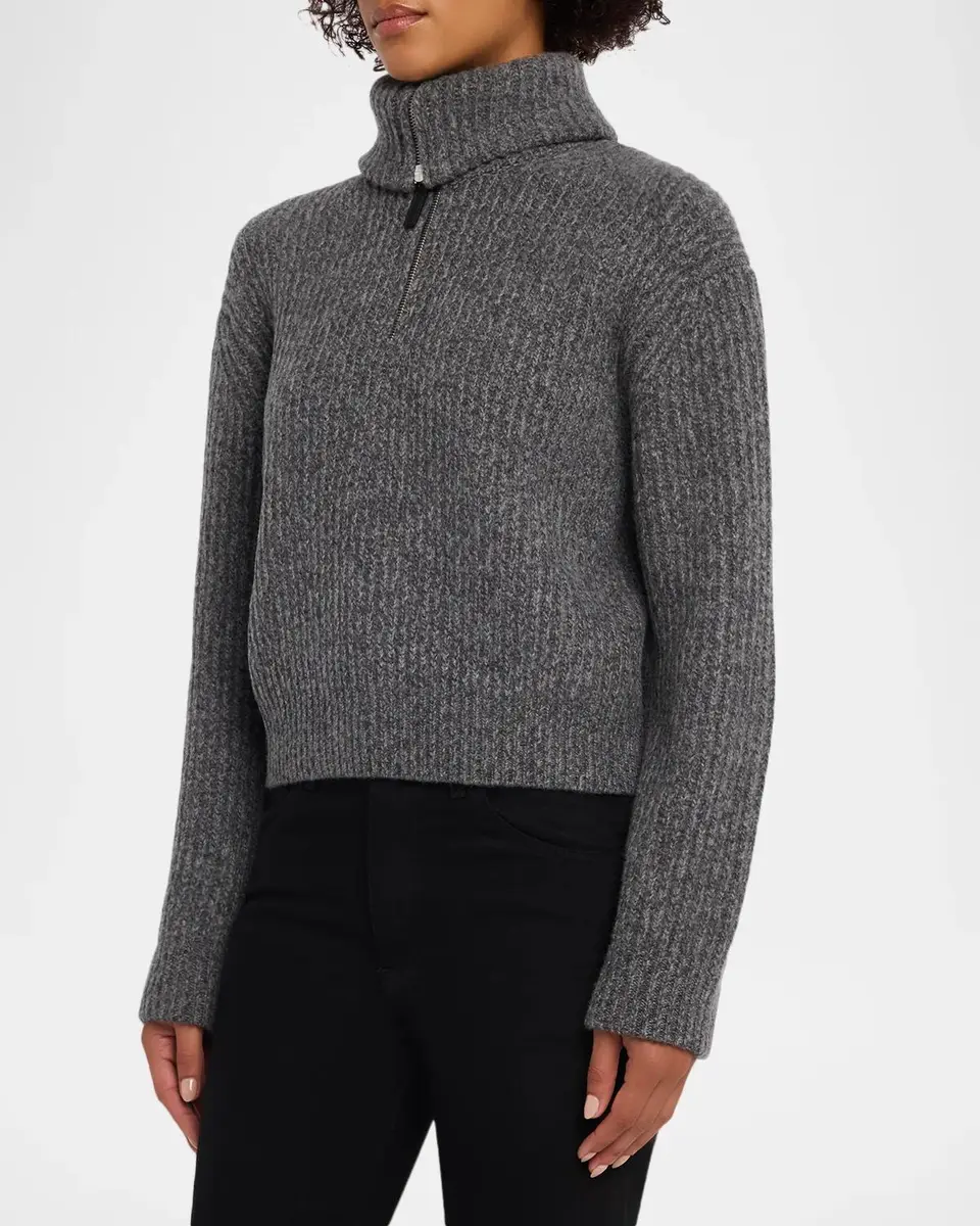 Vince Rib-Knit Wool-Cashmere Sweater | Thumbnail 4 Vince Rib-Knit Wool-Cashmere Sweater | Thumbnail 4