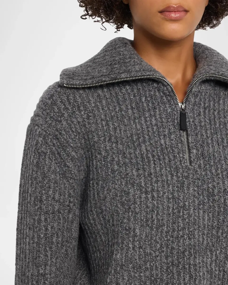 Vince Rib-Knit Wool-Cashmere Sweater | Thumbnail 5 Vince Rib-Knit Wool-Cashmere Sweater | Thumbnail 5