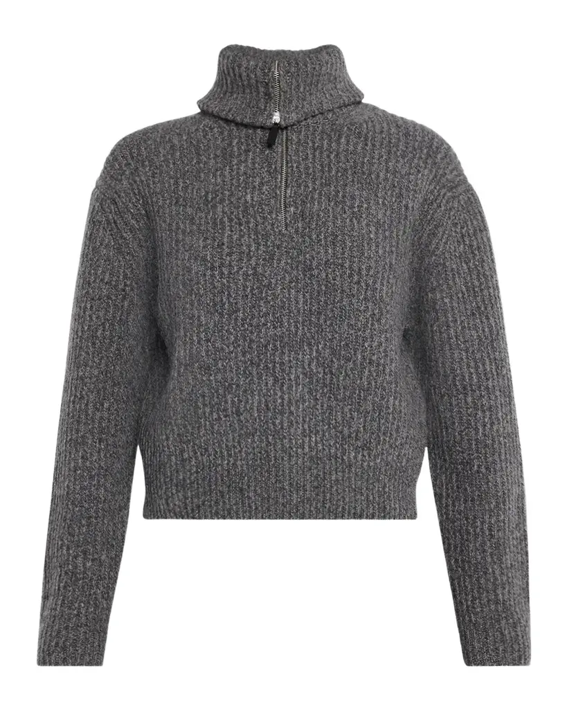 Rib-Knit Wool-Cashmere Sweater Rib-Knit Wool-Cashmere Sweater