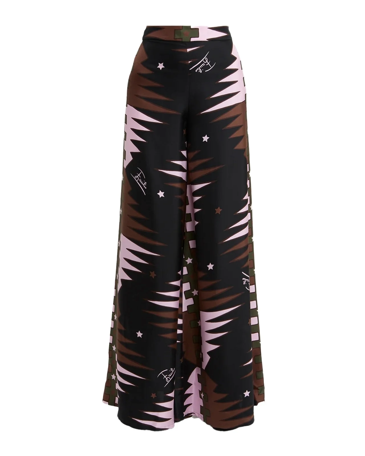 Printed Silk Twill Pants Printed Silk Twill Pants