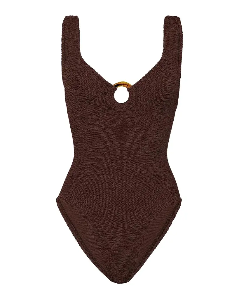 Celine Metallic One-Piece Swimsuit