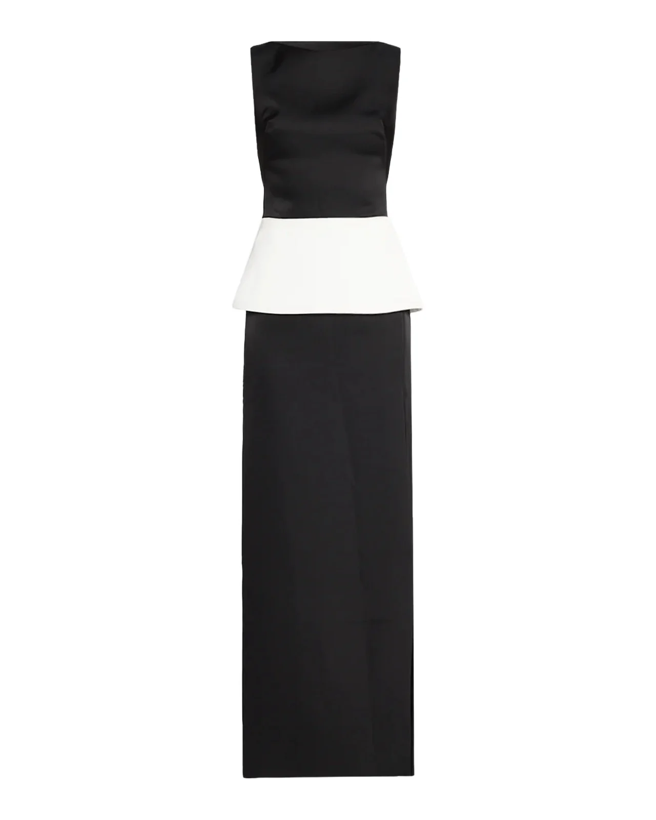 Sirel Sleeveless Peplum Column Gown Sirel Sleeveless Peplum Column Gown