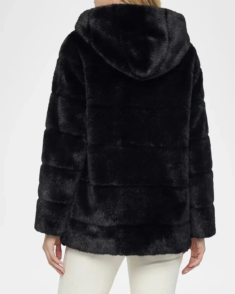 Lyla Grant Horizontal Faux-Fur Hooded Jacket | Thumbnail 3