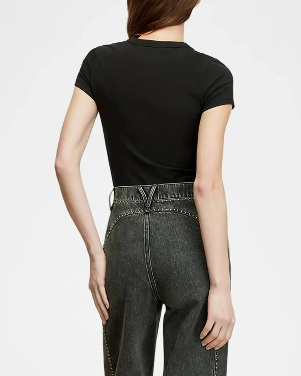 Veronica Beard Devin V-Neck Tee | Thumbnail 3