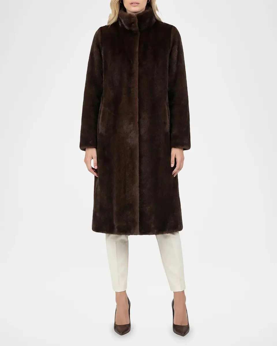 Lyla Grant Faux-Fur Reversible Long Coat | Thumbnail 2
