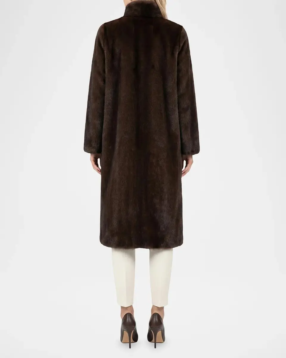 Lyla Grant Faux-Fur Reversible Long Coat | Thumbnail 3