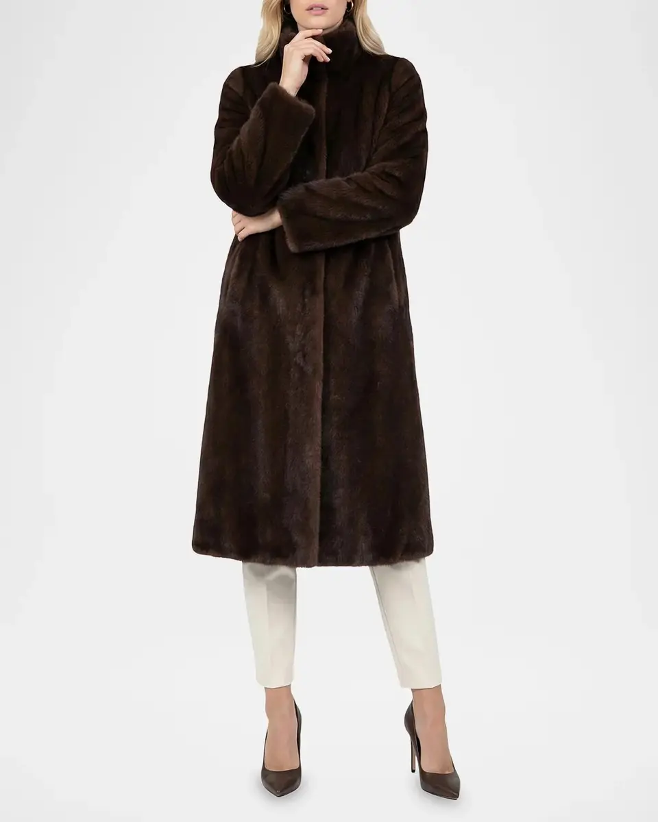 Lyla Grant Faux-Fur Reversible Long Coat | Thumbnail 5