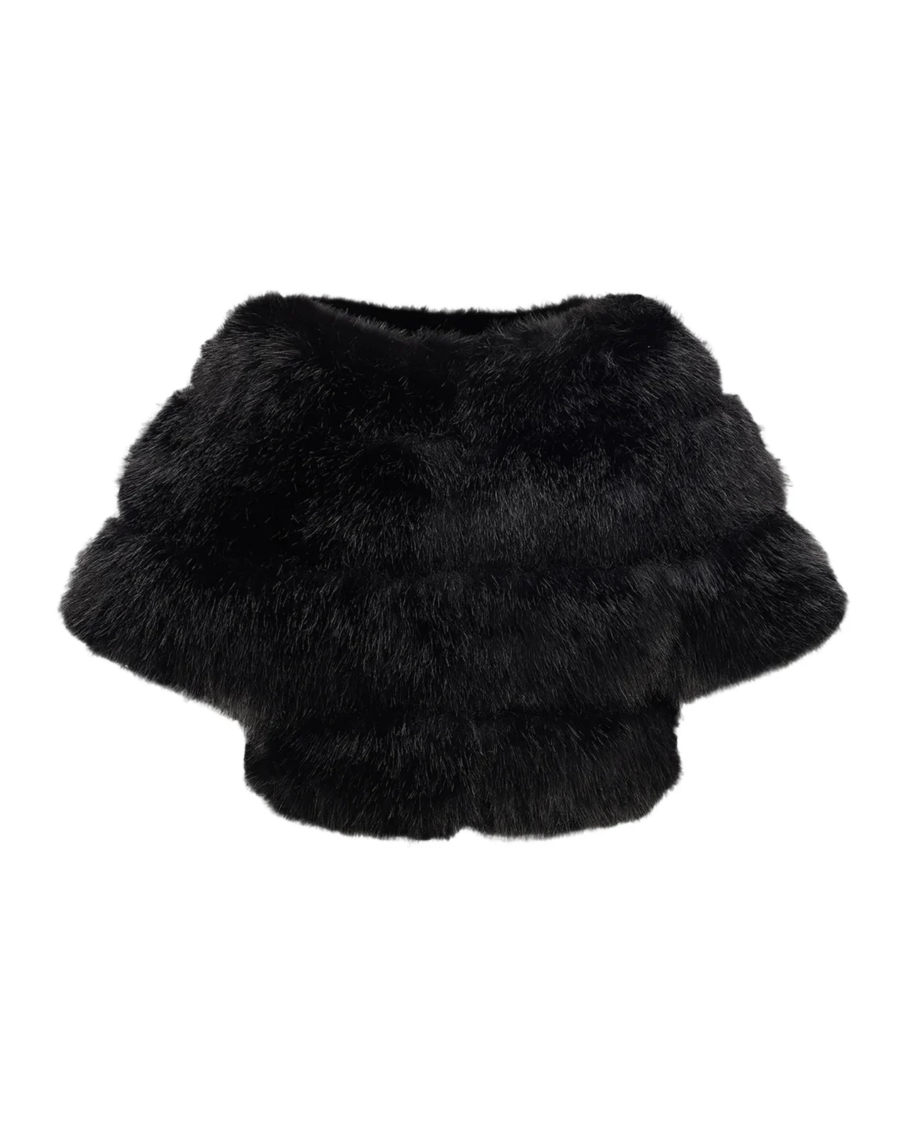 Lyla Grant Faux-Fur Cropped Sleeve Bolero