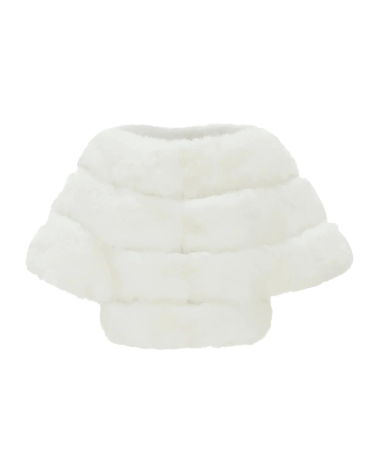Lyla Grant Faux-Fur Cropped Sleeve Bolero