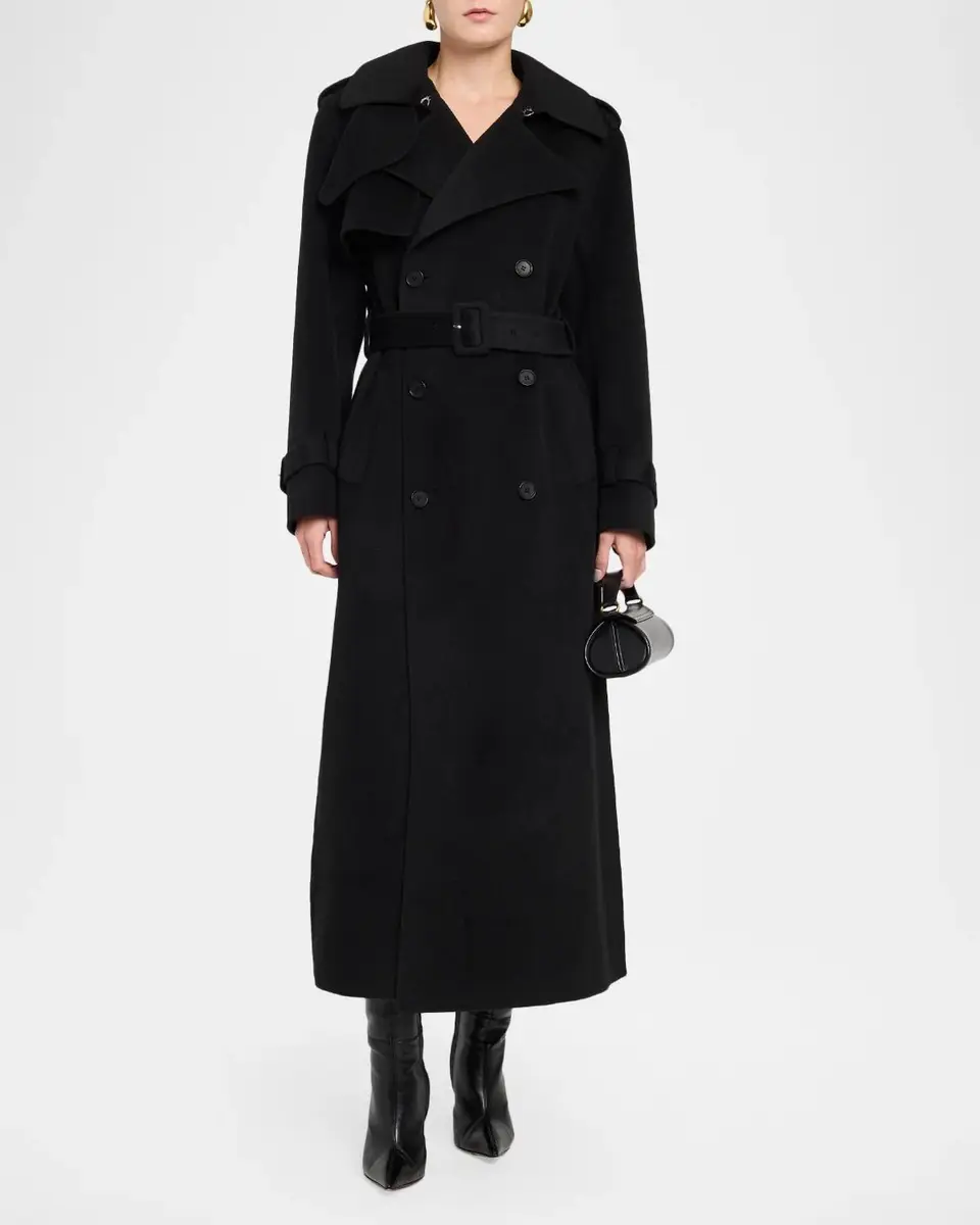 Simkhai Rumi Wool-Blend Belted Long Coat | Thumbnail 2 Simkhai Rumi Wool-Blend Belted Long Coat | Thumbnail 2