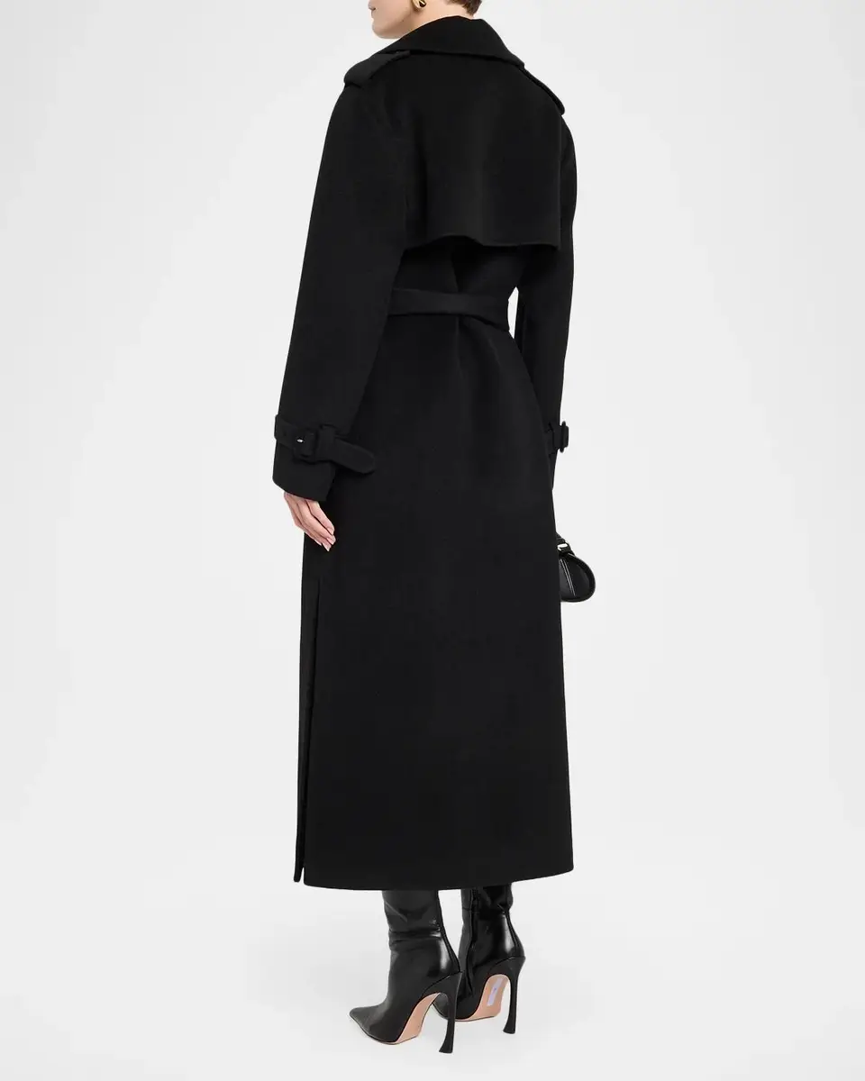 Simkhai Rumi Wool-Blend Belted Long Coat | Thumbnail 3 Simkhai Rumi Wool-Blend Belted Long Coat | Thumbnail 3