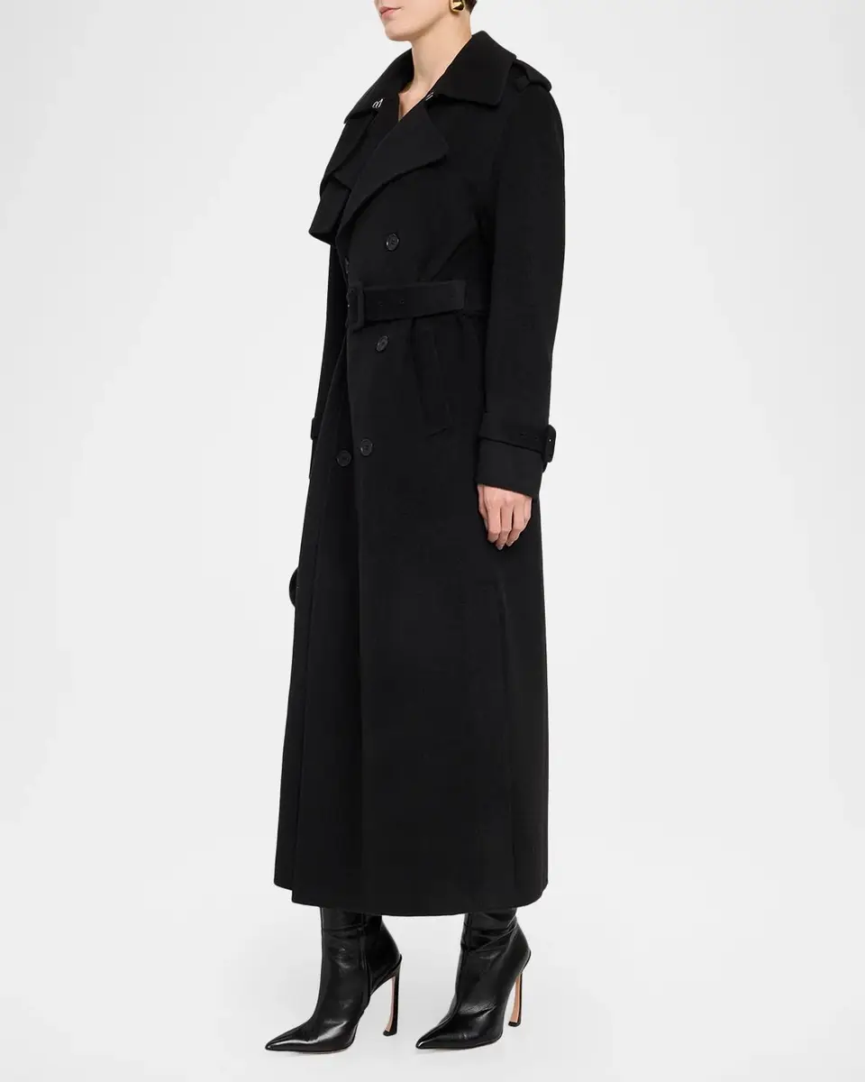 Simkhai Rumi Wool-Blend Belted Long Coat | Thumbnail 4 Simkhai Rumi Wool-Blend Belted Long Coat | Thumbnail 4