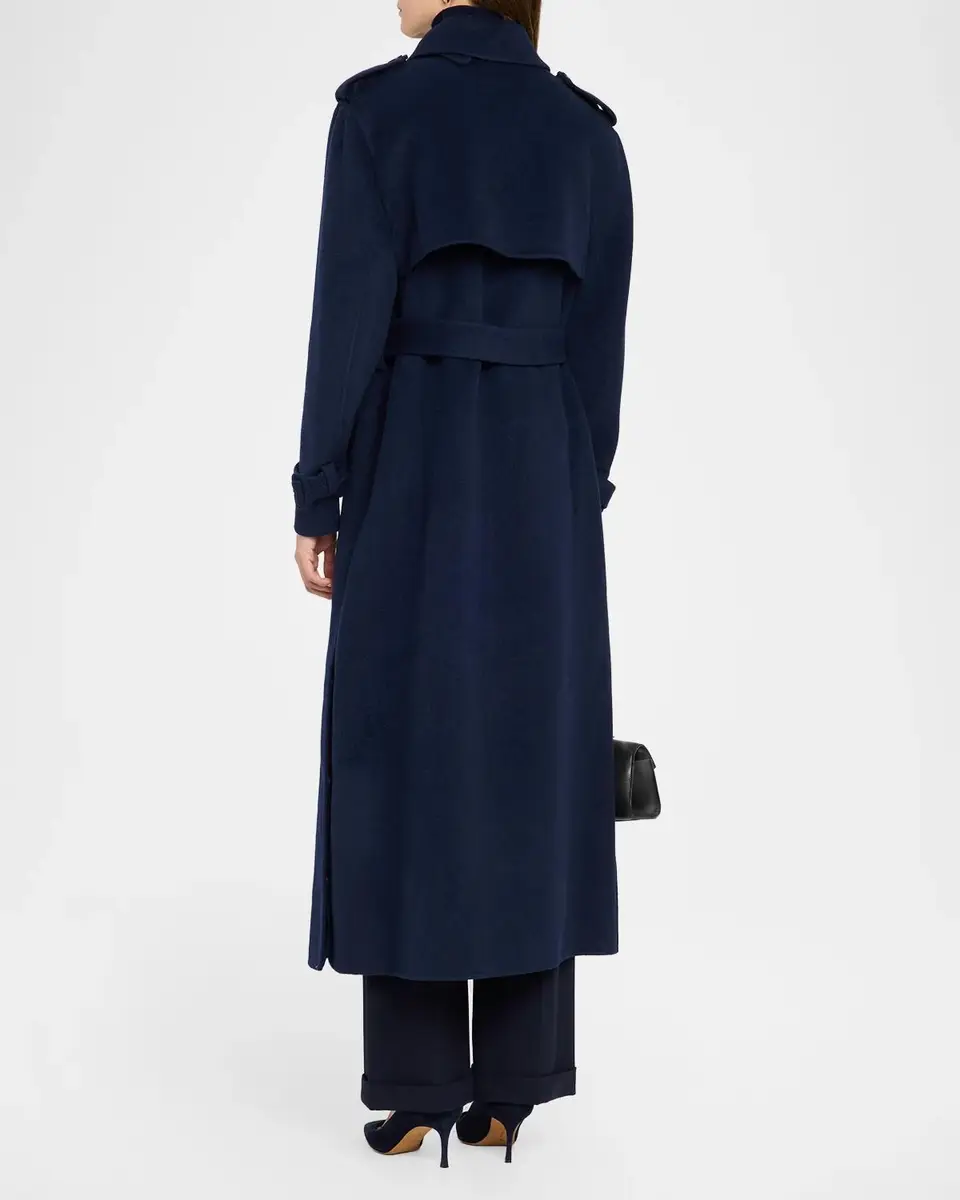 Simkhai Rumi Wool-Blend Belted Long Coat | Thumbnail 3 Simkhai Rumi Wool-Blend Belted Long Coat | Thumbnail 3