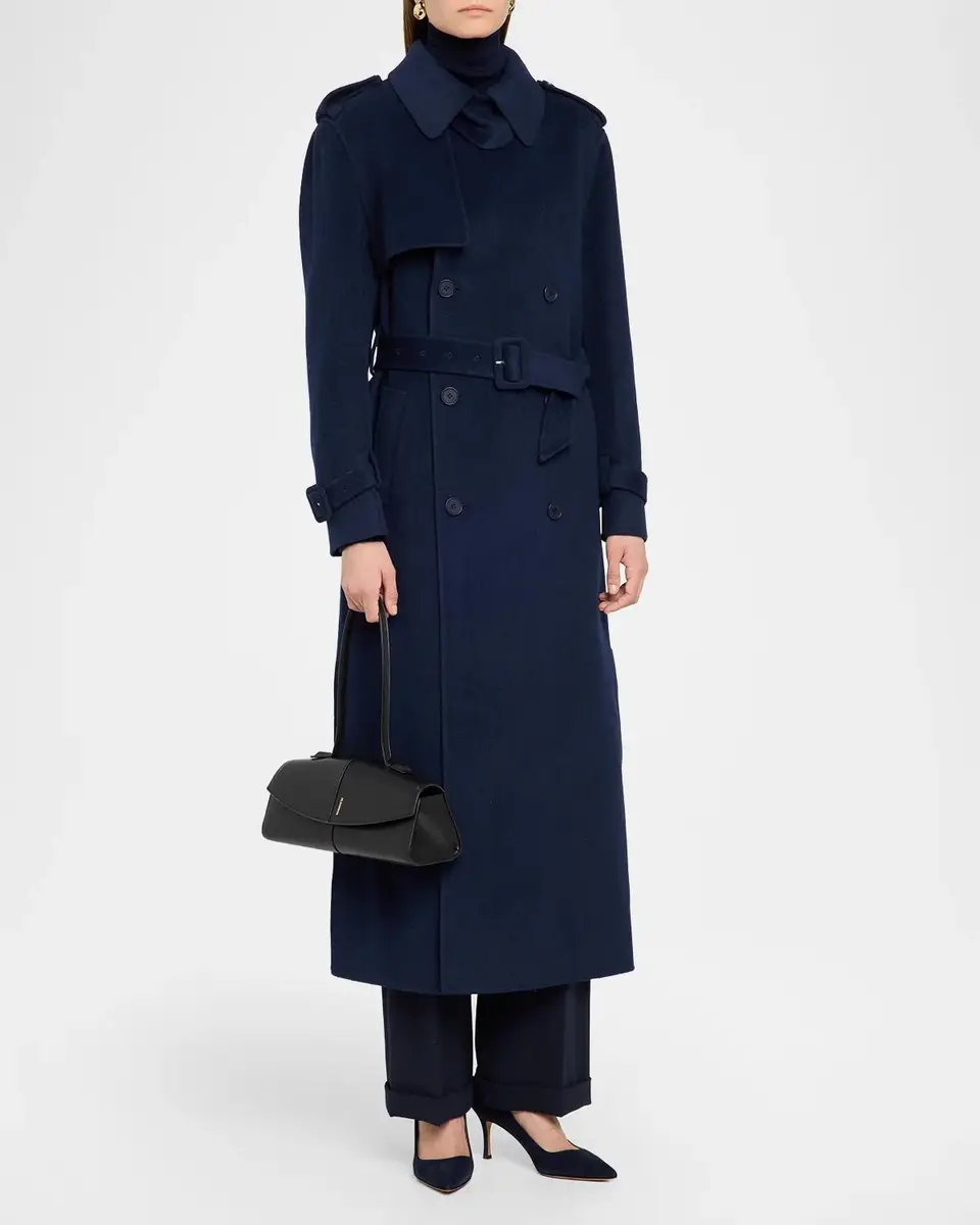 Simkhai Rumi Wool-Blend Belted Long Coat | Thumbnail 4 Simkhai Rumi Wool-Blend Belted Long Coat | Thumbnail 4
