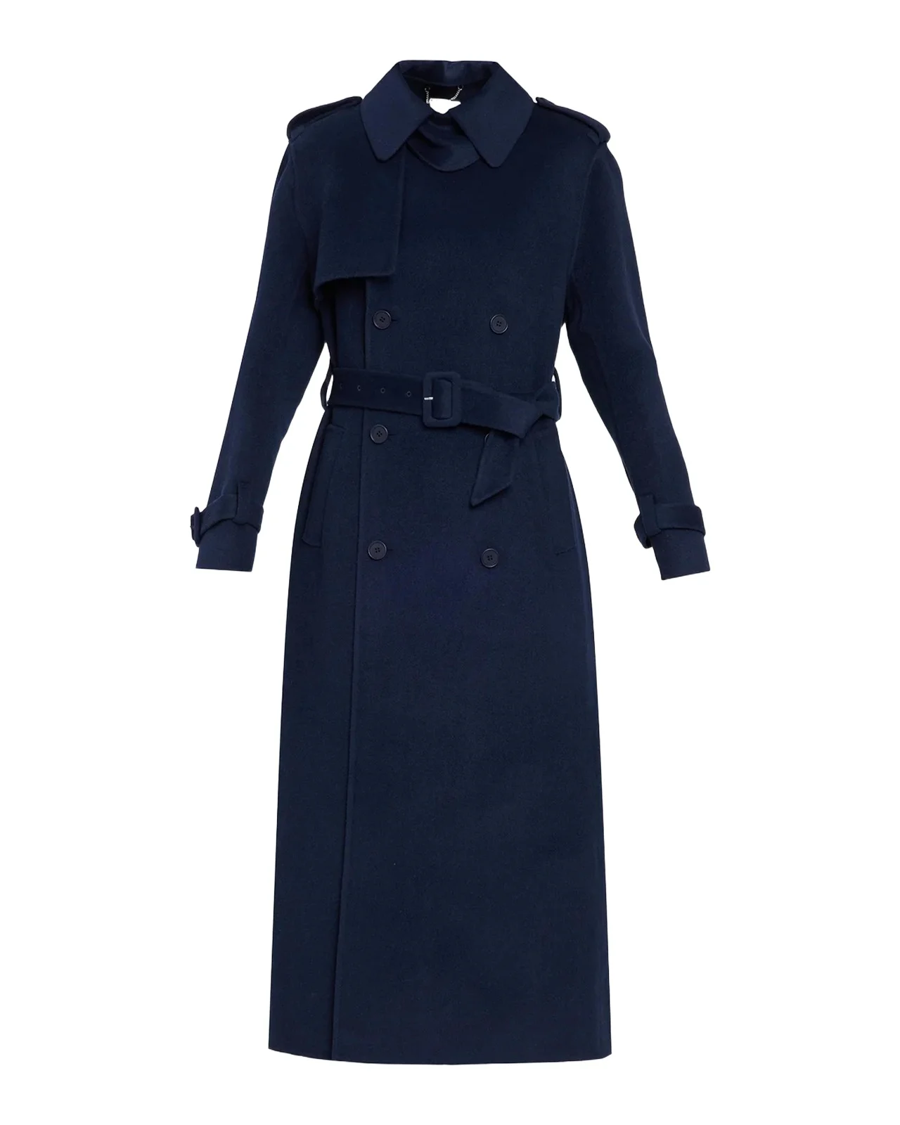 Rumi Wool-Blend Belted Long Coat Rumi Wool-Blend Belted Long Coat