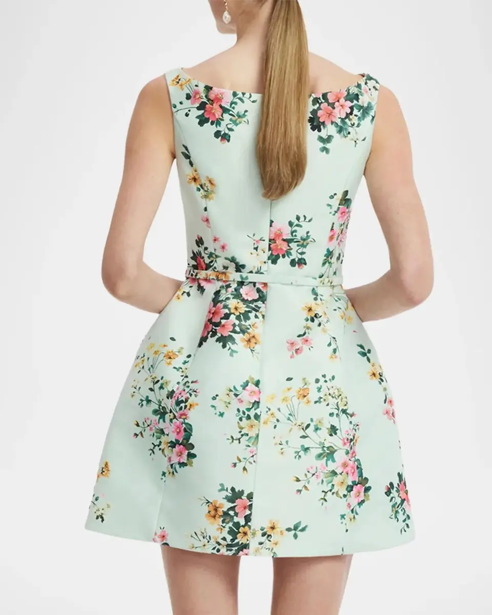 LEO LIN Lyra Floral Fit-&-Flare Mini Dress | Thumbnail 3 LEO LIN Lyra Floral Fit-&-Flare Mini Dress | Thumbnail 3