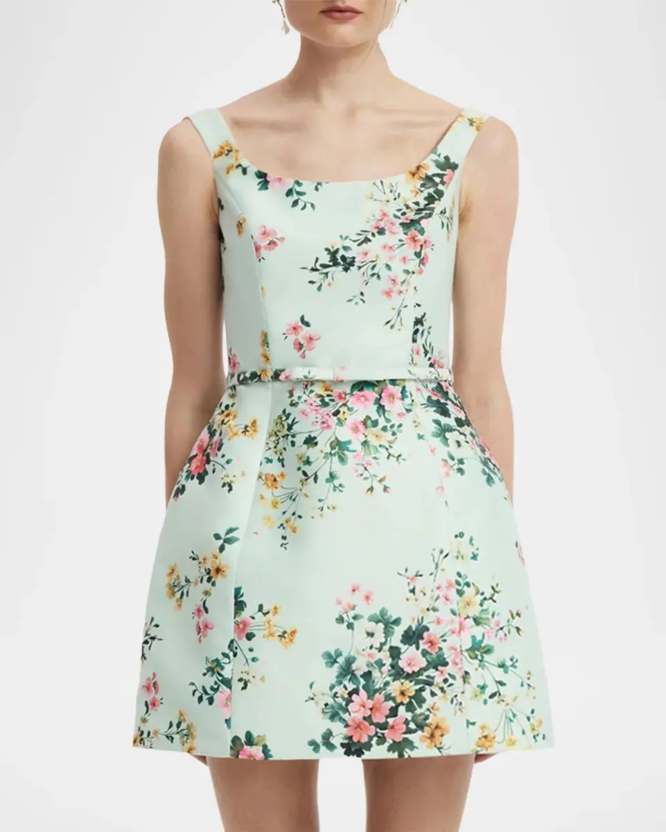 LEO LIN Lyra Floral Fit-&-Flare Mini Dress | Thumbnail 4 LEO LIN Lyra Floral Fit-&-Flare Mini Dress | Thumbnail 4