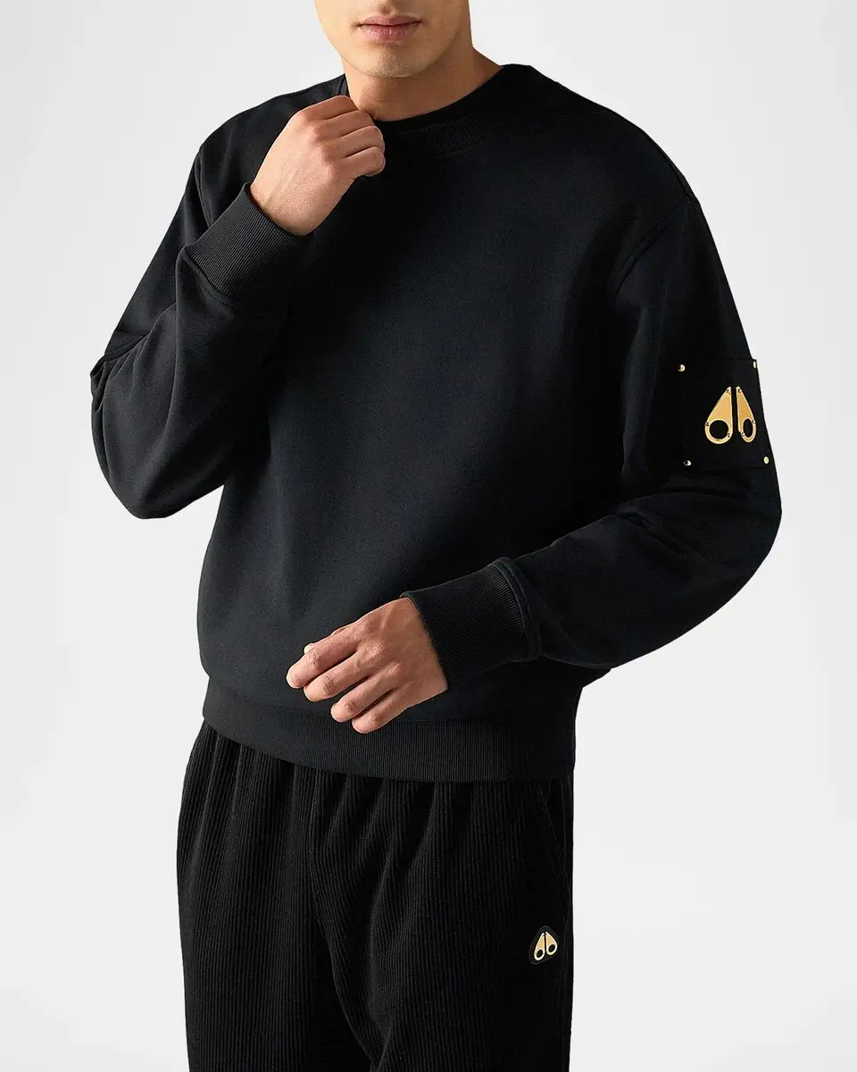 Moose Knuckles Interlock Sportswear Snyder Cotton Regular-Fit Sweatshirt | Thumbnail 4 Moose Knuckles Interlock Sportswear Snyder Cotton Regular-Fit Sweatshirt | Thumbnail 4