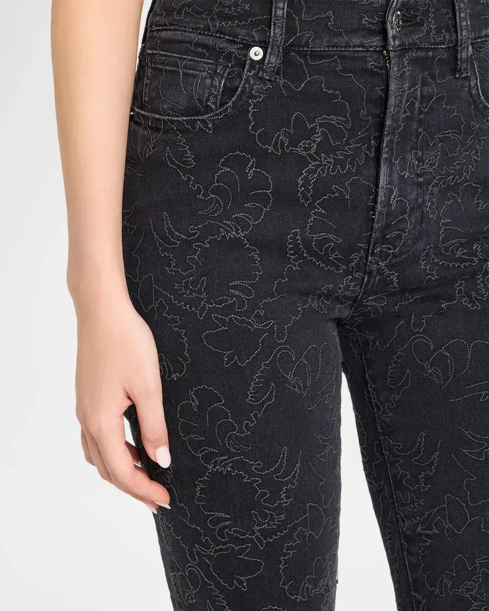 Veronica Beard Beverly Floral Flare Jeans | Thumbnail 5 Veronica Beard Beverly Floral Flare Jeans | Thumbnail 5