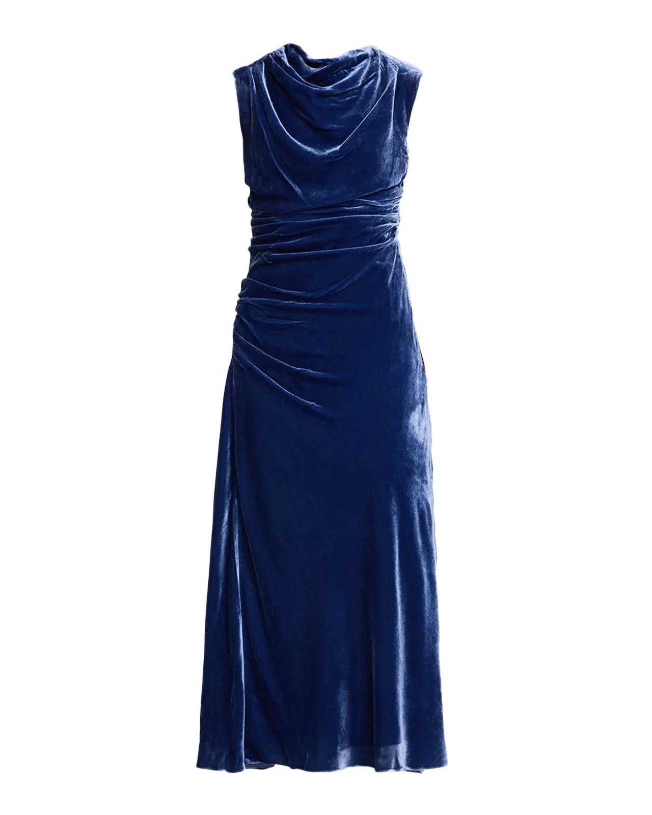 Burke Draped Velvet Midi Dress Burke Draped Velvet Midi Dress