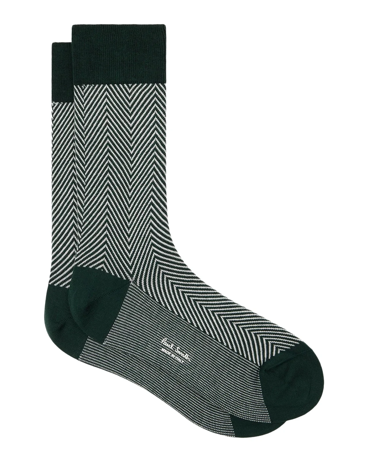 Paul Smith Men's Textured Herringbone Crew Socks