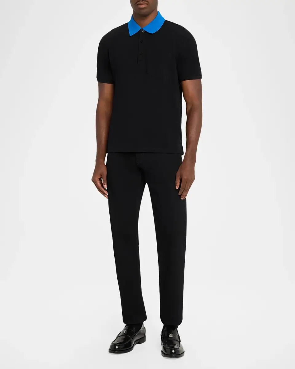 Givenchy Men's Short-Sleeved Cotton Piqué Polo Shirt | Thumbnail 2 Givenchy Men's Short-Sleeved Cotton Piqué Polo Shirt | Thumbnail 2