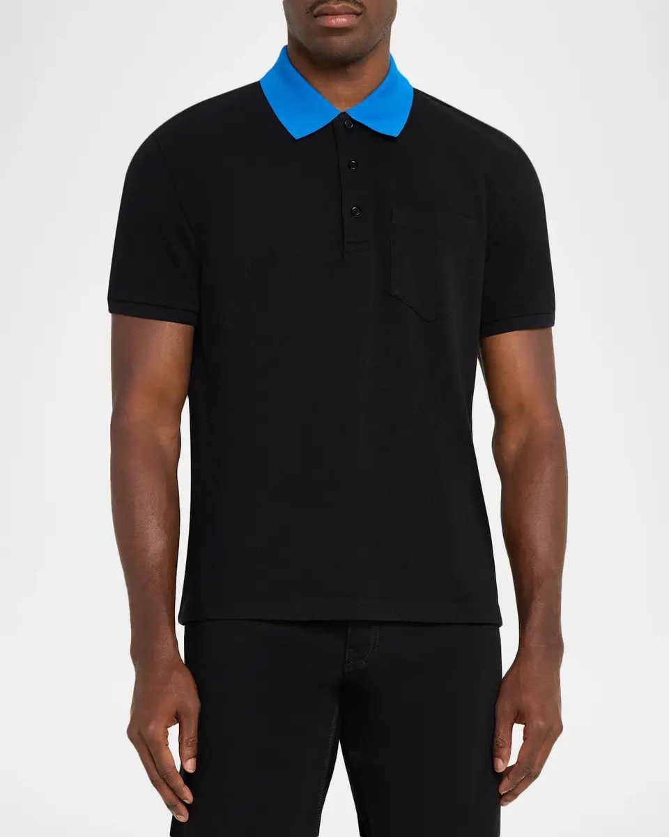 Givenchy Men's Short-Sleeved Cotton Piqué Polo Shirt | Thumbnail 4 Givenchy Men's Short-Sleeved Cotton Piqué Polo Shirt | Thumbnail 4