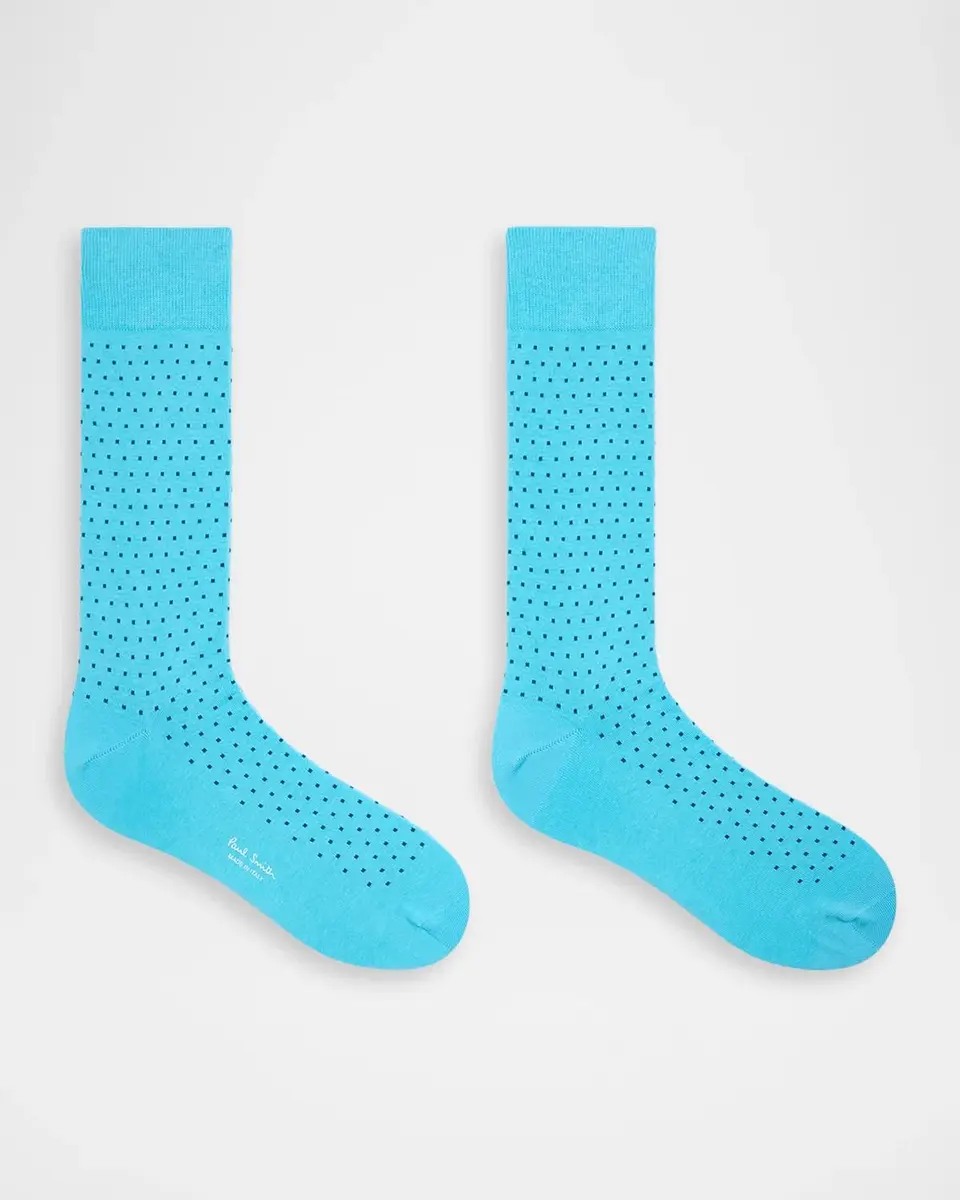 Paul Smith Men's Mini Polka Dot Crew Socks | Thumbnail 2